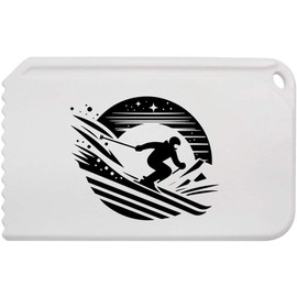 Azeeda 'Night Skiing' Plastic Ice Scraper (IC00037356)
