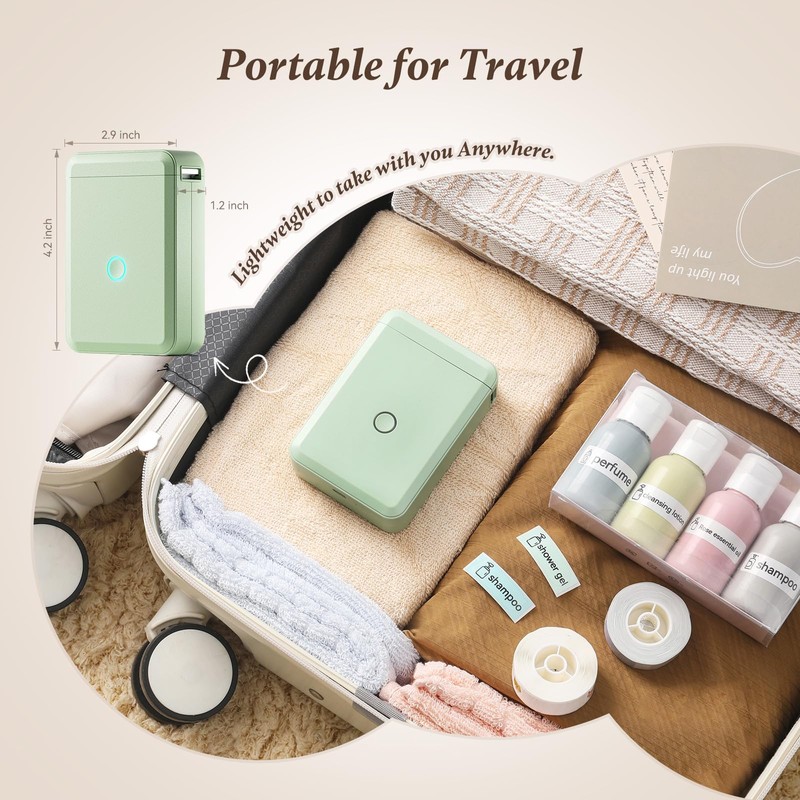 NIIMBOT Label Maker Machine D110 Label Printer Portable Wireless Connection