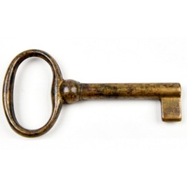 Patina 3000/42.01 Antique Style Furniture Bronzed Replacement Key Blank Brass