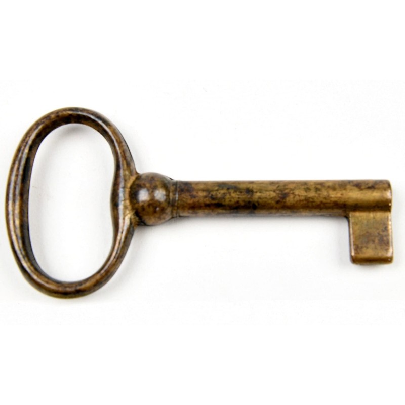 Patina 3000/42.01 Antique Style Furniture Bronzed Replacement Key Blank Brass