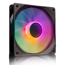 Jungle Leopard F12 120mm Computer Case Fan - 120mm High Performance PC Fan, 800-1800RPM, 91.4CFM, Anti-Oil Leakage Hydraulic Bearing, Dual-Color CD Pattern Shaft - for PC Case & Radiator Fans