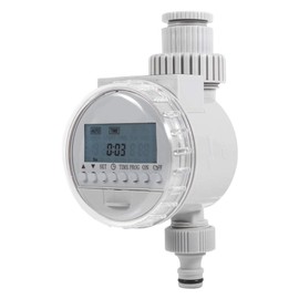 Yosooo 1Pc Solar Power Home Garden Auto Water Saving Irrigation Controller LCD Digital Watering Timer, Independent Start Time for Each Valve, Simple and Flexible Programming