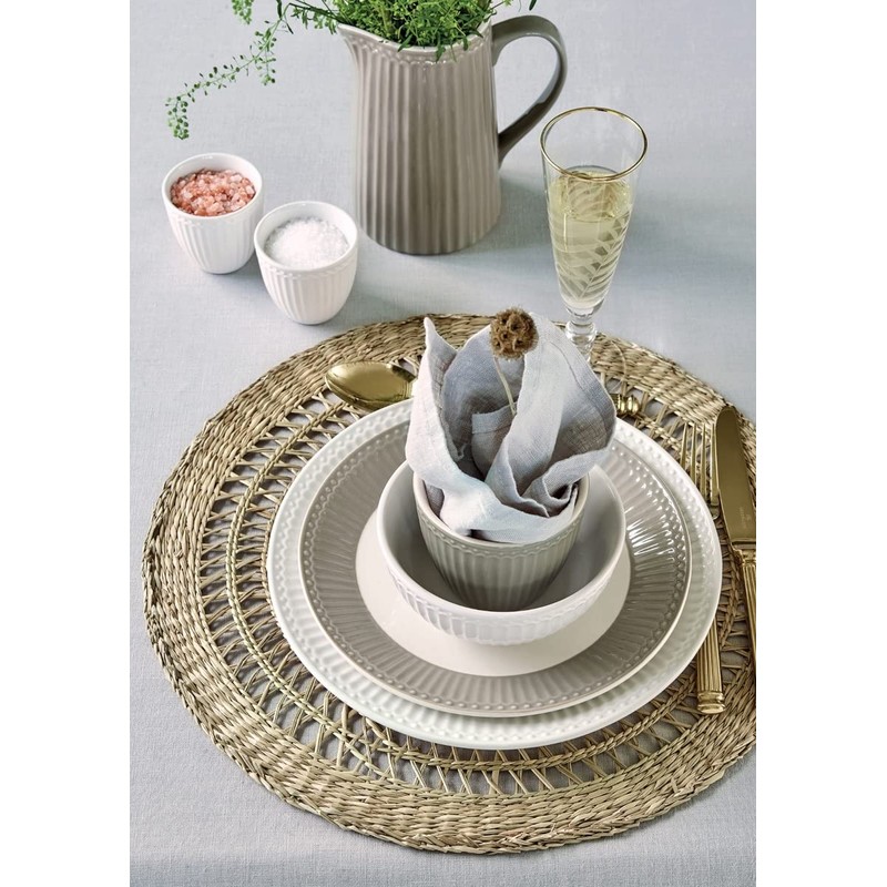 GreenGate Alice White Dinner Plate