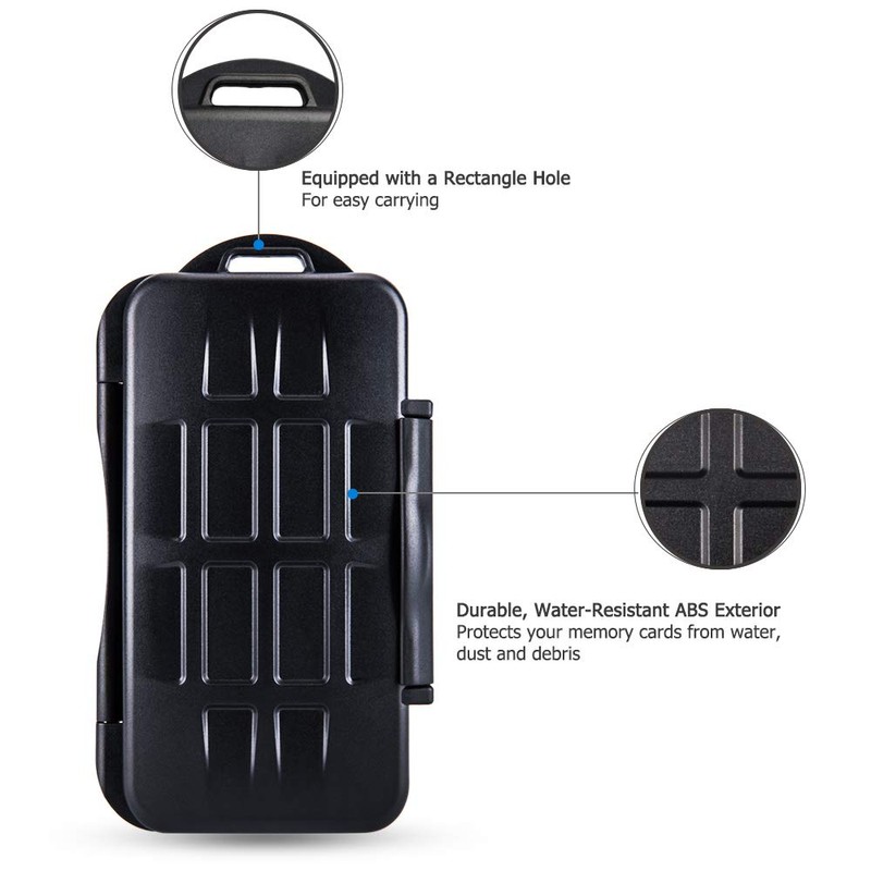 JJC 36 Slots Memory Card Protective Case Storage for 12