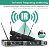 MicrocQueen Professional UHF Wireless Microphone System, Dual Channel 530–580MHz with