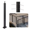 Sidasu 36" Corner Post for Cable Railing, L-Drilled Stainless Steel,