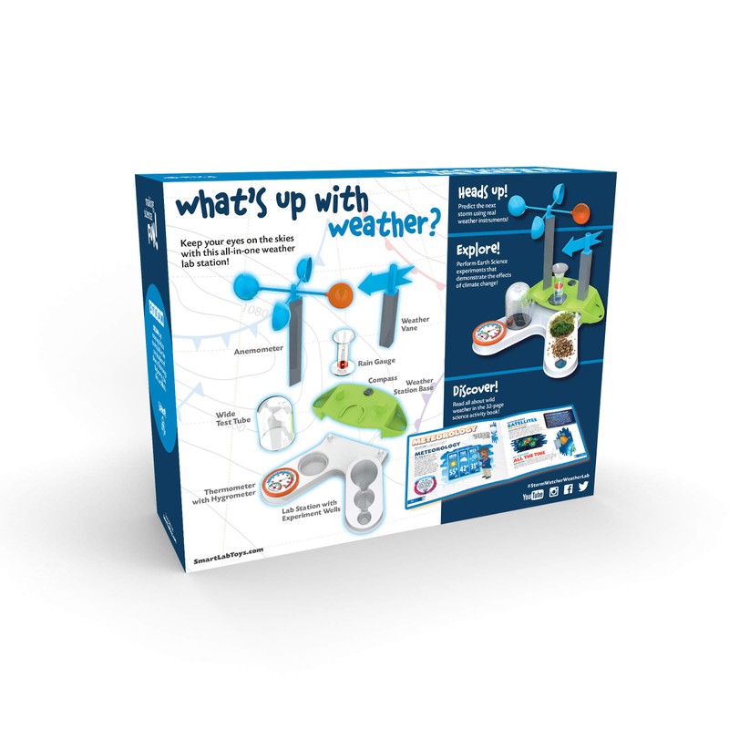 SMARTLAB Toys Storm Watcher Weather Lab with 18 Wild and