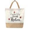 APOMOONS Jute Bag Pensioner, Jute Bag Tote Bag Gifts for
