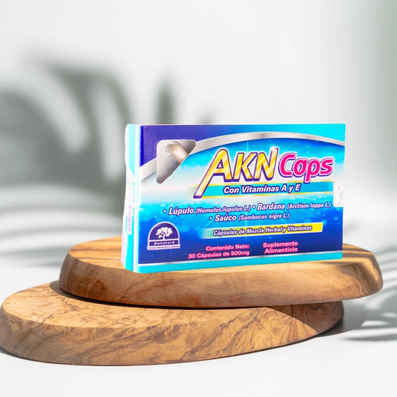 Akn Caps 500 Mg 30 Cpsulas Suplemento Natutech Sin Sabor