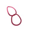 Hair Ties Elastic Ponytail Holder Hair Ring Hair Rubber bands Rubber Band Women (Dark Pink)