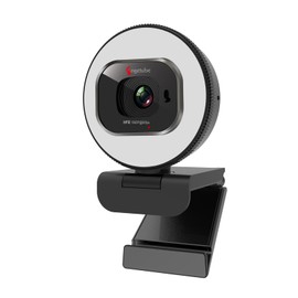 Angetube Webcam 1080P 60FPS with Ring Light, HD USB Streaming Web camera with Privacy Cover Autofocus Built-in Microphone for Computer PC Laptop Mac