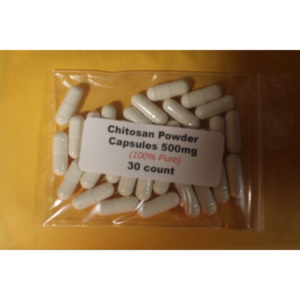 Chitosan Powder Capsules - 500mg  -30 count