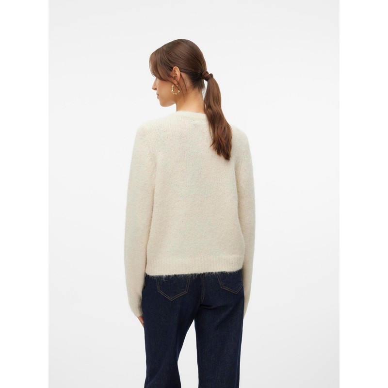 VERO MODA Women's Vmnovah LS O-Neck Button Cardi Ga Noos