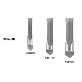 Amana Tool - HSS11004 HSS panel piloto 1/4 de diámetro x 5/8 x 1/4 pulgadas vástago recto