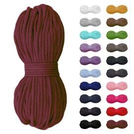 Slantastoffe 5 m Cotton Cord 5 mm, Drawstring, Gym Bag, 20 Colours