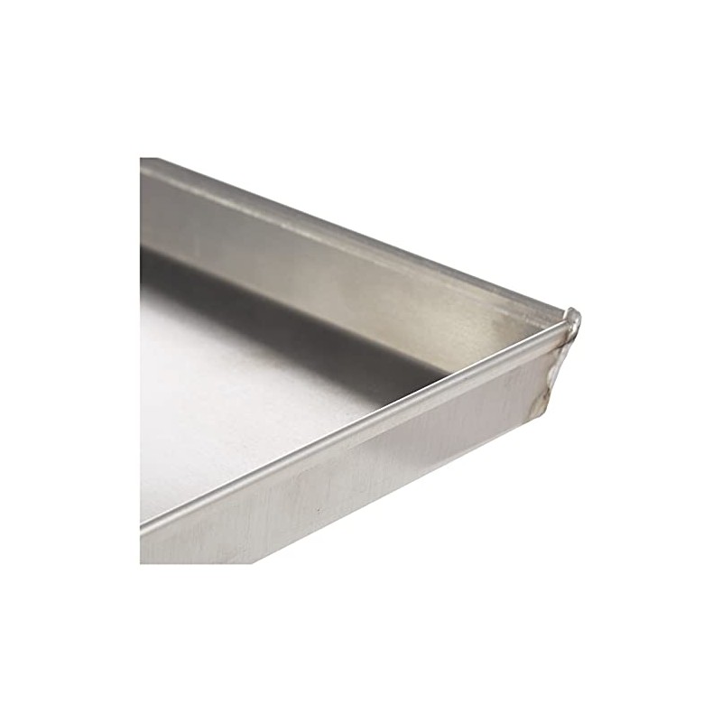 Ballarini 7044.30 Rectangular Tin, Flared Corners with Crude Aluminium Edge,