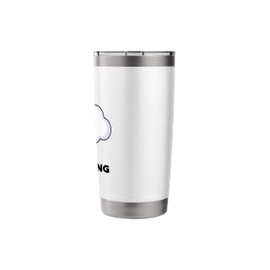 Cloud Computing Funny Weather Pun Stainless Steel Insulated Tumbler