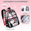 Cool Luminous Clear Backpack for Boys with Lunch Box &