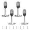 INCREWAY Closet Rod Support, 4Pcs Zinc Alloy Adjustable Oval Wardrobe