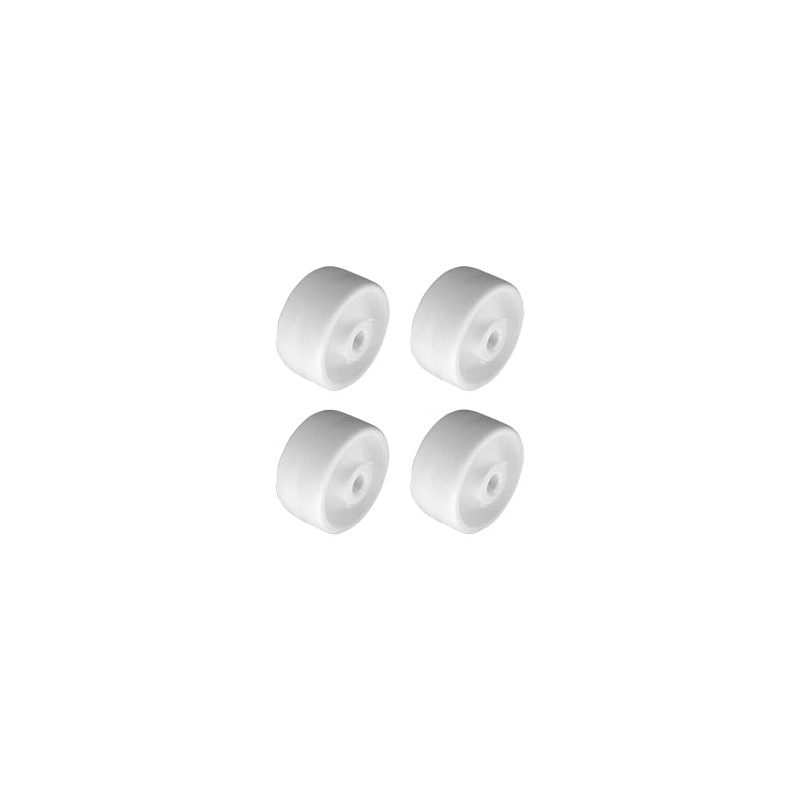 cyclingcolors 4 x Plastic Castors 25 mm White Castor Guide