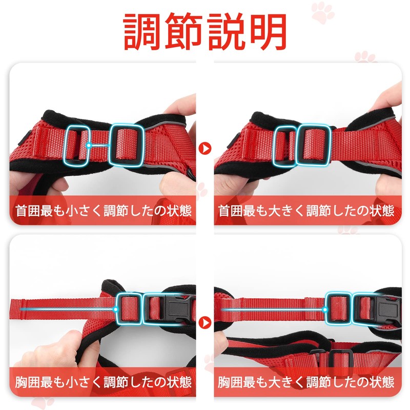 Rabbitgoo Cat Harness and Leash Set, Escape Proof, Soft Chest