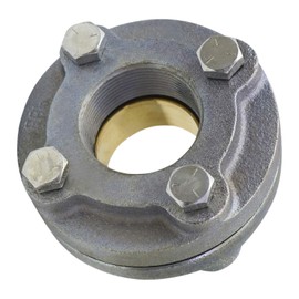 Midline Valve EVGG0212-OM Flanged Dielectric Union Pipe Fitting 2-1/2 in. FIP Reduces Electrolysis Brass x Stainless Steel