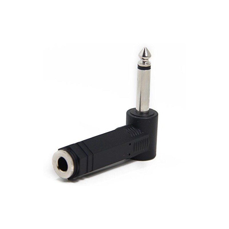 Ancable 2-Pack 1/4 Inch Right Angle TS Male to 1/4