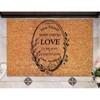 DecStic Dear Friends,Since God So Loved Us Coir Doormat Bible