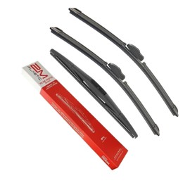 Front and Rear Wiper Blades For Honda PILOT 2016-2022 26" 24" 12" Premium All-Season OEM Quality 2M PLASTIC