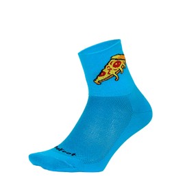 DEFEET - Aireator 3" - Pizza - Cycling, Running, Everyday Socks - 60% Nylon, 39% Recycled Polyester, 1% Lycra