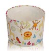 Kushade 8" (20cm) Tropical Animal Print White, Multi Semi Flush