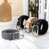 WHIPPY Braided Woven Stretch Belt Women Men Web Casual Unisex