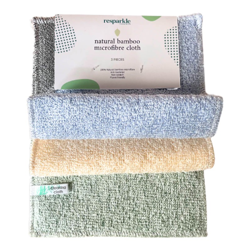 Resparkle Bamboo Micro-Fibre Cloths, 3 Cloths