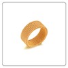 Fusamk Fashion 18K Gold tainless Steel Mesh Band Ring(Gold(8))
