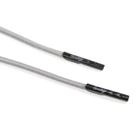 Leazy Round Elastic Laces For Hooking On, Rubber Shoelaces Without Tying, Perfect Fit And Stable Support For Sports And Leisure - Grey -