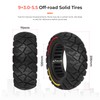 LUCK4U 9x3.0-5.5 Electric Scooter Solid Tire for Kukirin G2 pro