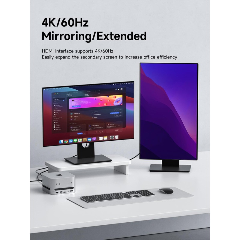 Hagibis Mac Mini M4 Hub with M.2 SSD Enclosure &