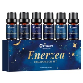 Essential Oil Blends, Essential Oils for Diffusers for Home, Relax Fragrance Oils Kit- Stress Relief, Sweet Dreams, Head Relief, Relax, Immunity for Aromatherapy, Humidifiers, Massage, 6x10ml