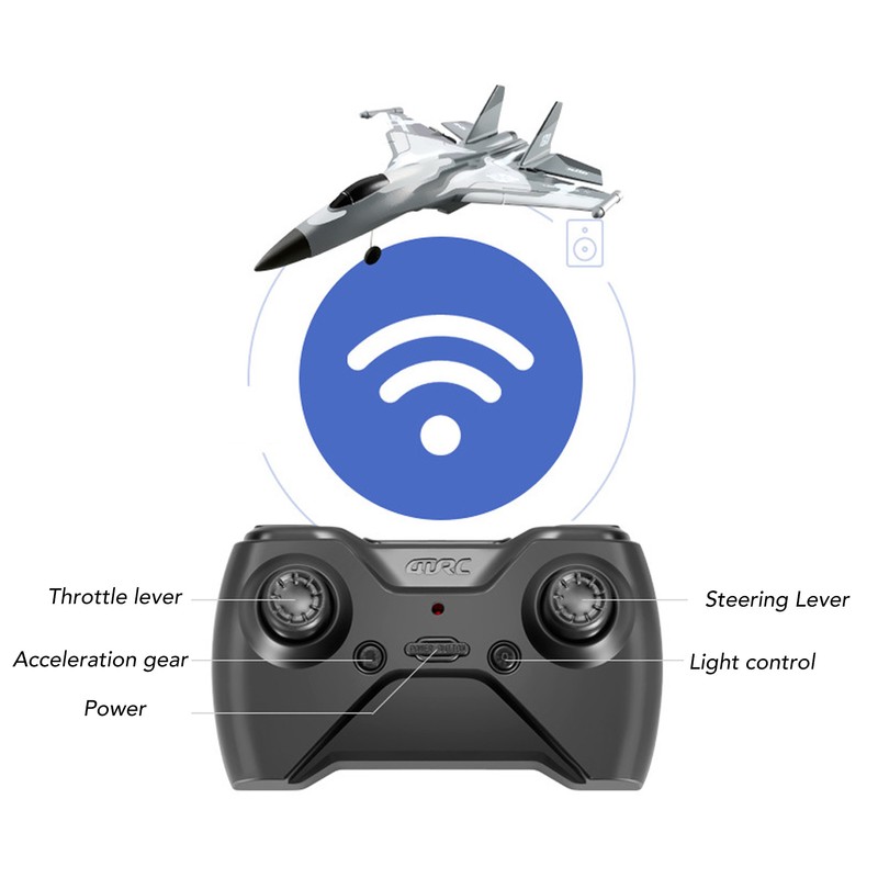 RC Glider Plane Lightweight Flexible Remote Control Airplane with LED