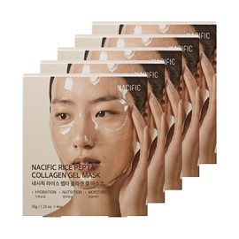 NACIFIC Collagen Gel Facial Mask (Rice Peptide) 20EA Set Hydrogel Deep Korean Face Mask Hydrating Overnight Elasticity Firming Pore Minimizing for All skin types
