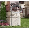 CALIDOLA Freestanding Garden Hose Holder - Heavy Duty Metal Stand