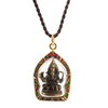 Trimuhkti Ganapati - Colgante de amuleto ganesh de tres cabezas,