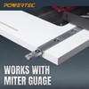 POWERTEC 48-Inch Aluminum Miter T-Track, 1 PK, For Benchtop Table