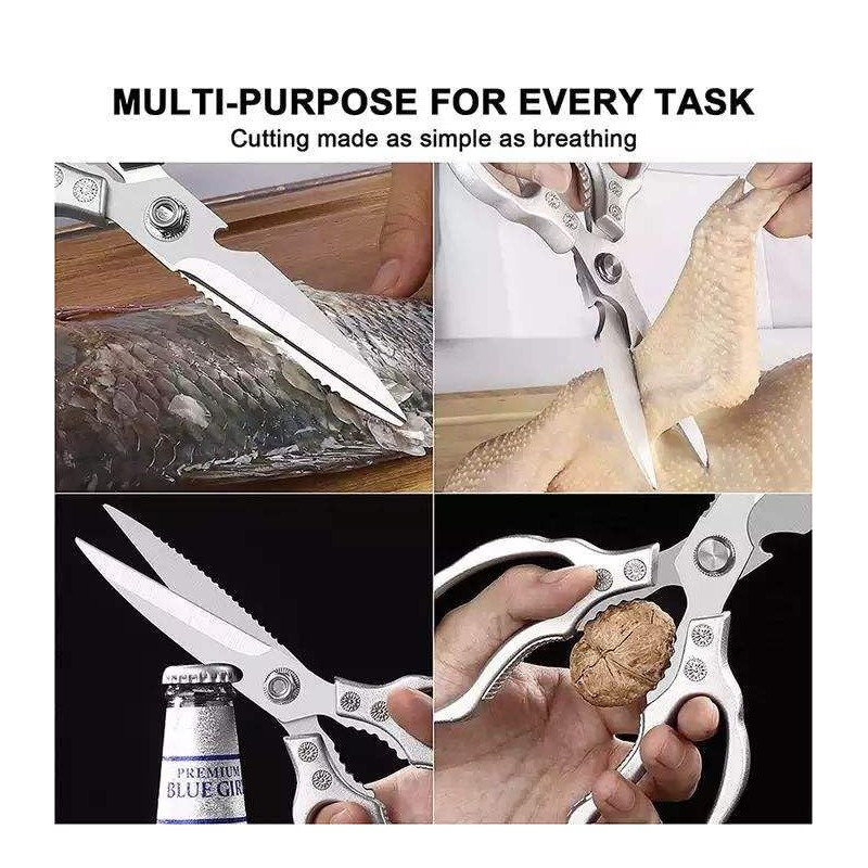 IMKRC Kitchen Shears, Meat Shears, Multi-Purpose Food Scissors, Heavy-Duty Meat