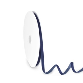 Velvet Ribbon for Gift Wrapping Christmas Tree DIY Crafts, Vintage Navy Blue Ribbon for Wedding Valentine's Day Hair Bows Flower Home Garland Party Decoration 3/8" x 10 Yards x 1 Roll