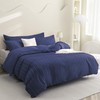 JELLYMONI Duvet Cover Full Size Navy Blue - 3PCS Boho