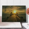 Ambesonne Beach Cutting Board, Wooden Dock Serene Bangkok Bay Morning