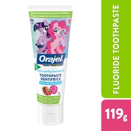 Orajel Kids My Little Pony Anti-Cavity Fluoride Toothpaste, Natural Fruit Flavour,119-g