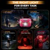 Foxelli USB-C Rechargeable LED Headlamp – Super Bright, Lightweight Head