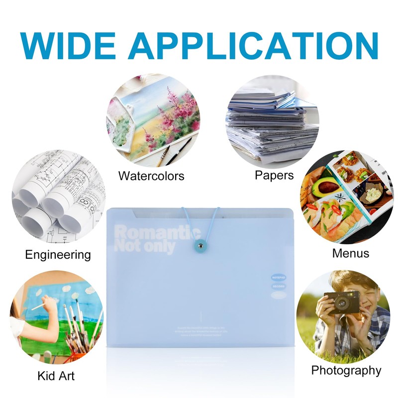 Document Folder A4, Document Bag A4 with 12 Compartments, Expandable